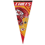 Wholesale-Kansas City Chiefs Vertical Stripes Premium Pennant 17" x 40"