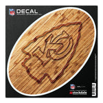 Wholesale-Kansas City Chiefs WOOD All Surface Decal 6" x 6"