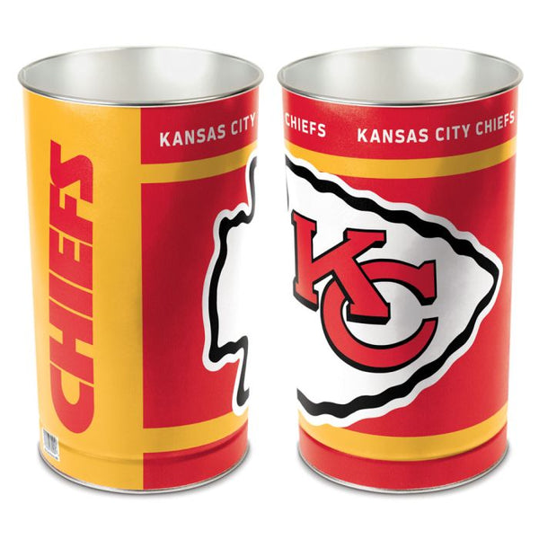 Wholesale-Kansas City Chiefs Wastebasket - tapered 15"H