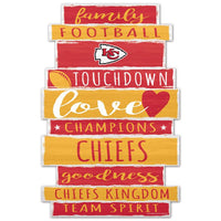 Wholesale-Kansas City Chiefs Wood Sign 11" x 17" 1/4" thick