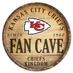 Wholesale-Kansas City Chiefs Wood Sign 14" Rnd