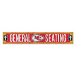 Wholesale-Kansas City Chiefs Wood Sign 6"x36" 3/8" thick