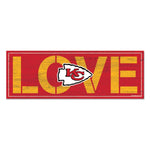 Wholesale-Kansas City Chiefs Wood Sign 8"x23" 1/4" thick