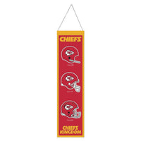 Wholesale-Kansas City Chiefs Wool Banner 8" x 32"