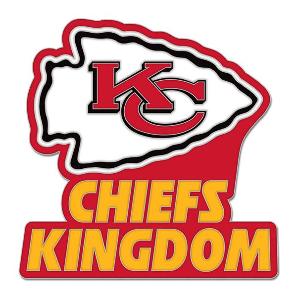 Wholesale-Kansas City Chiefs slogan Collector Enamel Pin Jewelry Card