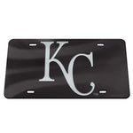 Wholesale-Kansas City Royals BLACK Specialty Acrylic License Plate