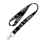 Wholesale-Kansas City Royals BLACKOUT Lanyard w/detachable buckle 1"