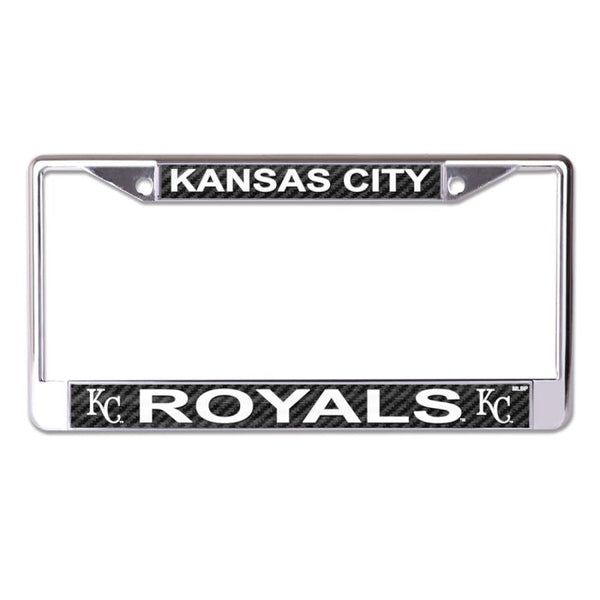 Wholesale-Kansas City Royals CARBON Lic Plt Frame S/L Printed