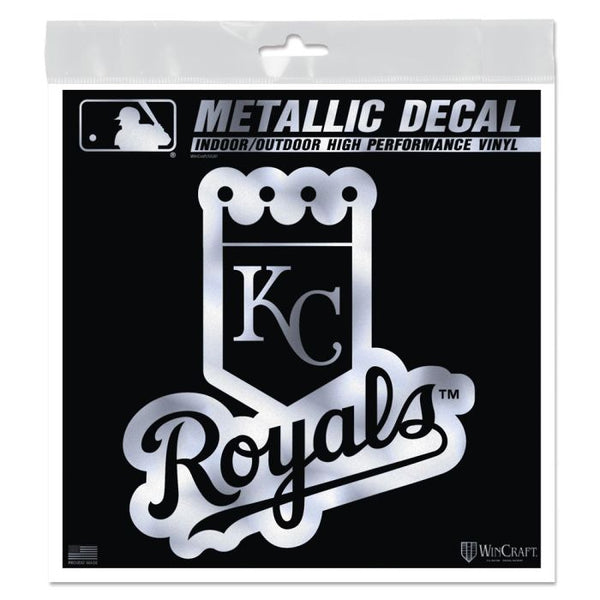 Wholesale-Kansas City Royals Decal Metallic 6" x 6"