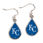 Wholesale-Kansas City Royals Earrings Jewelry Carded Tear Drop