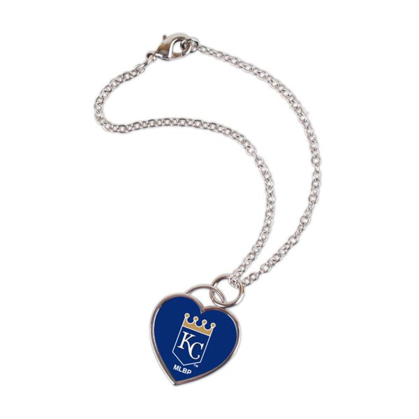 Wholesale-Kansas City Royals HEART Bracelet w/3D Heart