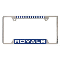 Wholesale-Kansas City Royals Inlaid Metal Lic Plt Frame 4 tab