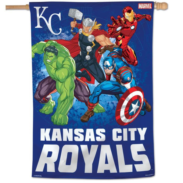 Wholesale-Kansas City Royals / Marvel (c) 2021 MARVEL Vertical Flag 28" x 40"