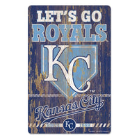 Wholesale-Kansas City Royals SLOGAN Wood Sign 11" x 17" 1/4" thick