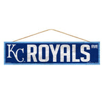 Wholesale-Kansas City Royals Wood Sign-with Rope 4" x 17"