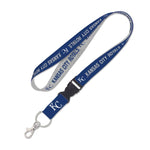 Wholesale-Kansas City Royals heather Lanyard w/detachable buckle 1"