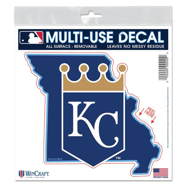 Wholesale-Kansas City Royals state shape All Surface Decal 6" x 6"
