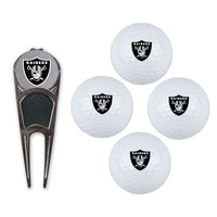 Wholesale-Las Vegas Raiders 4 Ball Gift Set w/Divot Tool, Marker