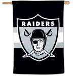 Wholesale-Las Vegas Raiders / Classic Logo Retro Vertical Flag 28" x 40"