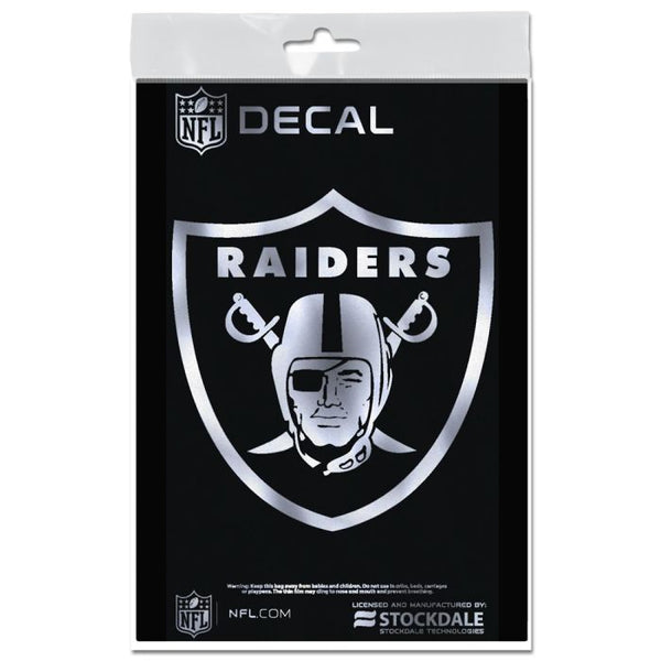 Wholesale-Las Vegas Raiders Decal Metallic 3" x 5"