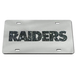 Wholesale-Las Vegas Raiders GLITTER LETTERS Acrylic Classic License Plates