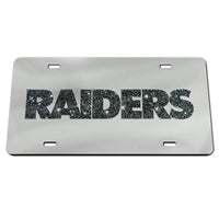 Wholesale-Las Vegas Raiders GLITTER LETTERS Acrylic Classic License Plates