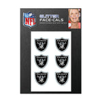 Wholesale-Las Vegas Raiders Glitter Tattoo 6 Pack