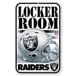 Wholesale-Las Vegas Raiders Locker Room Plastic Sign 11" x 17"