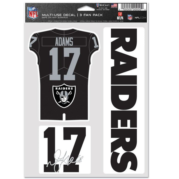 Wholesale-Las Vegas Raiders Multi Use 3 fan pack Davante Adams