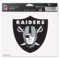 Wholesale-Las Vegas Raiders Multi-Use Decal -Clear Bckrgd 5" x 6"