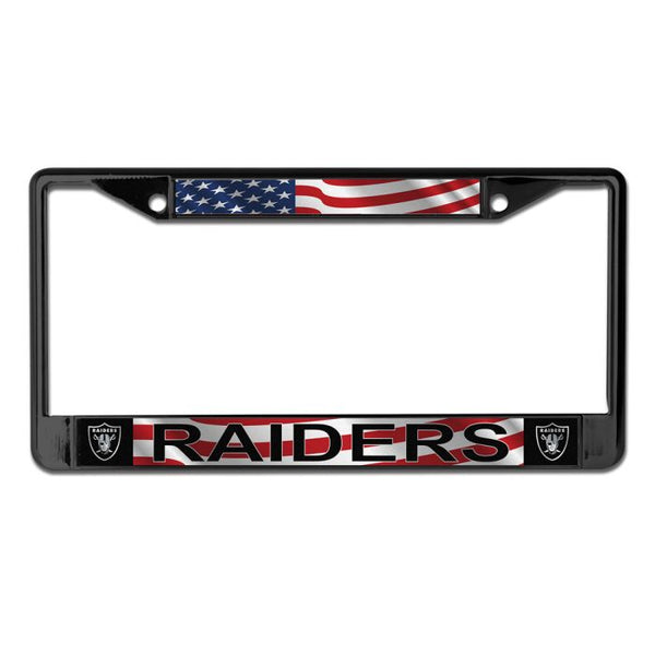 Wholesale-Las Vegas Raiders PATRIOTIC Lic Plt Frame S/L Printed