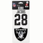 Wholesale-Las Vegas Raiders Perfect Cut Decal One 4"x8" Decal Josh Jacobs