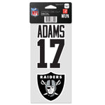 Wholesale-Las Vegas Raiders Perfect Cut Decal Set of two 4"x4" Davante Adams