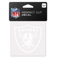 Wholesale-Las Vegas Raiders Perfect Cut White Decal 4" x 4"