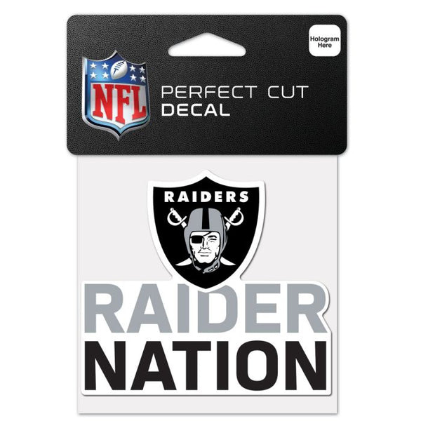 Wholesale-Las Vegas Raiders Slogan Perfect Cut Color Decal 4" x 4"