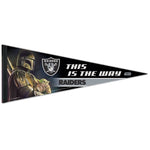 Wholesale-Las Vegas Raiders / Star Wars Mandalorian Premium Pennant 12" x 30"