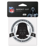 Wholesale-Las Vegas Raiders / Star Wars Vader Perfect Cut Color Decal 4" x 4"