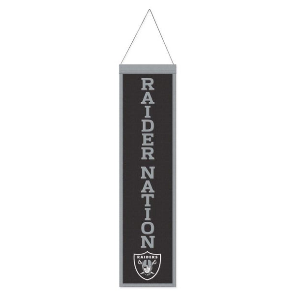 Wholesale-Las Vegas Raiders Wool Banner 8" x 32"