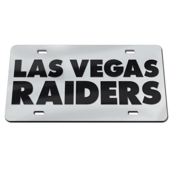 Wholesale-Las Vegas Raiders Wordmark Design Acrylic Classic License Plates