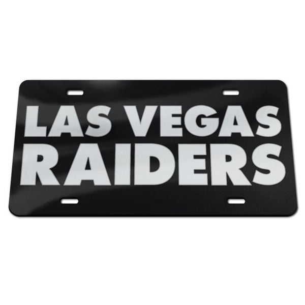 Wholesale-Las Vegas Raiders Wordmark Design Acrylic Classic License Plates