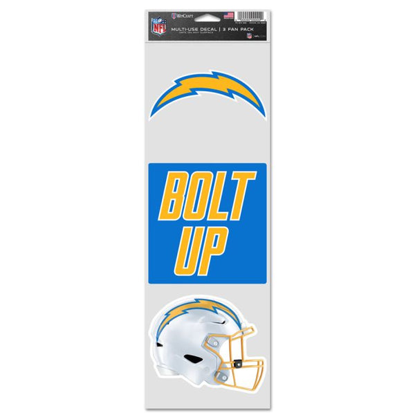 Wholesale-Los Angeles Chargers Fan Decals 3.75" x 12"