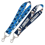 Wholesale-Los Angeles Chargers Mickey Mouse Lanyard Key Strap 1"