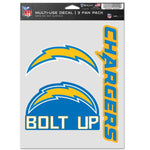 Wholesale-Los Angeles Chargers Multi Use 3 Fan Pack