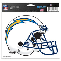 Wholesale-Los Angeles Chargers Multi-Use Decal -Clear Bckrgd 5" x 6"