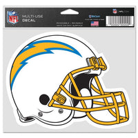 Wholesale-Los Angeles Chargers Multi-Use Decal -Clear Bckrgd 5" x 6"