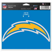 Wholesale-Los Angeles Chargers Multi-Use Decal - cut to logo 5" x 6"