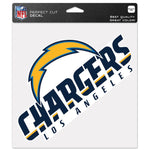 Wholesale-Los Angeles Chargers Perfect Cut Color Decal 8" x 8"