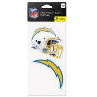 Wholesale-Los Angeles Chargers Perfect Cut Decal Set of two 4"x4"