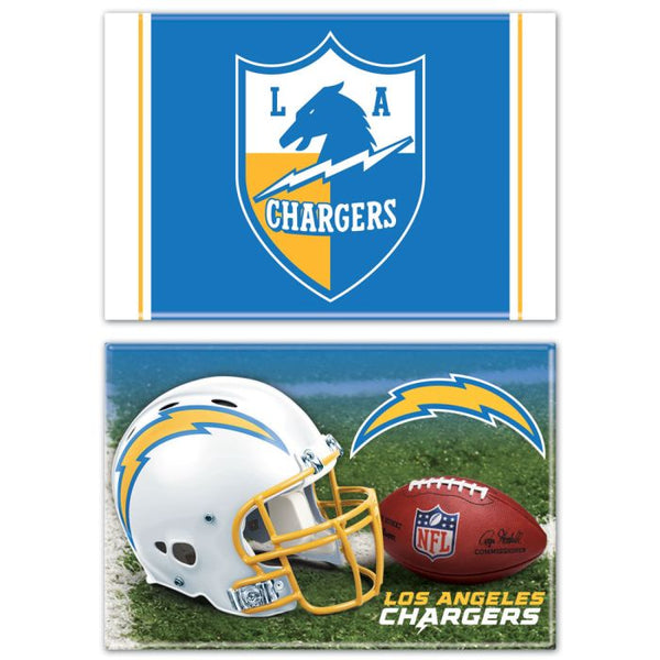 Wholesale-Los Angeles Chargers Rectangle Magnet, 2pack 2" x 3"