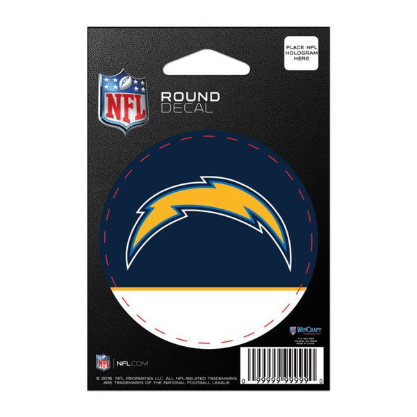 Wholesale-Los Angeles Chargers Round Vinyl Decal 3" x 3"